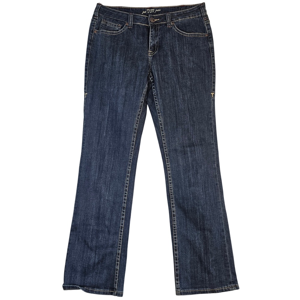 Cowgirl Tuff Co Just Tuff Dark Wash Bootcut Jeans Womens 32x33 Stretch Denim